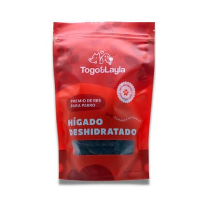 Hígado de res deshidratado presentación de 120 gr
