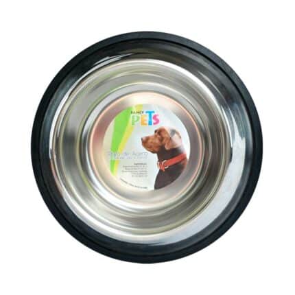 Fancy Pets Plato de Acero Inoxidable para Perro con 32 Onzas o 907 Gramos